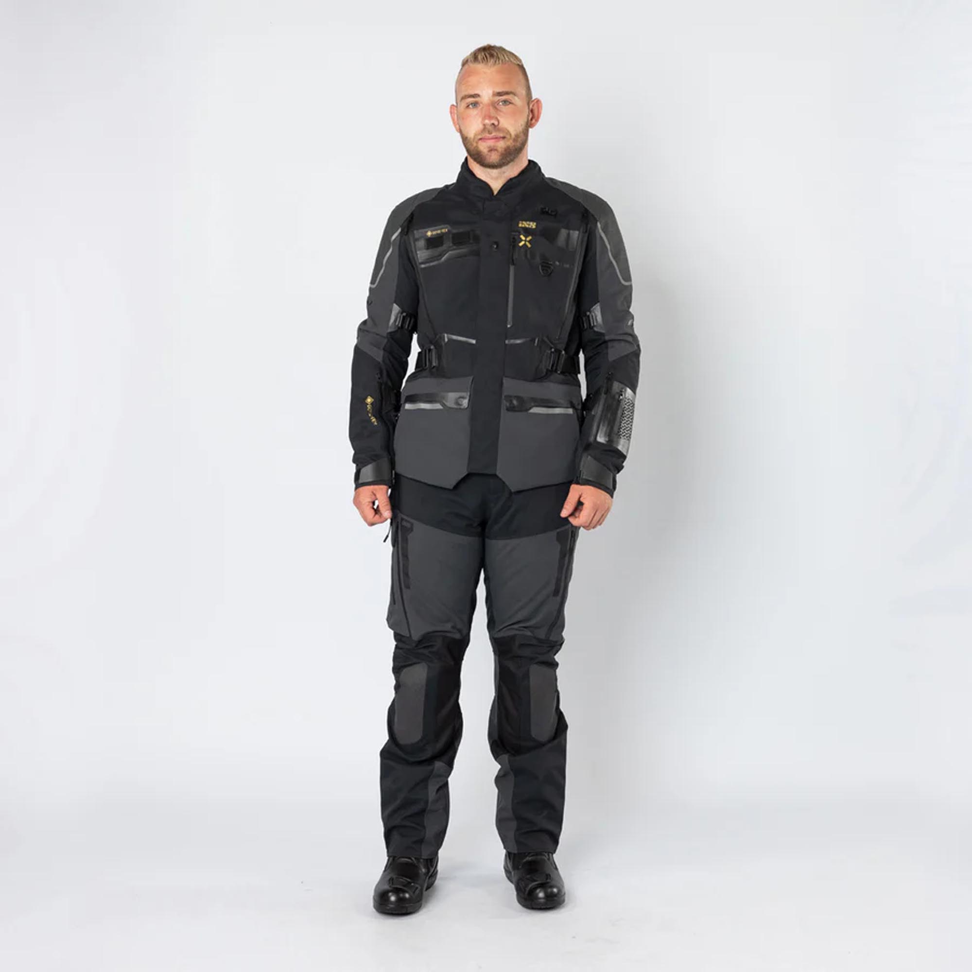 IXS Venture-GTX 1.0 Jachetă textilă impermeabilă pentru motociclete Negru/gri XS Figura 6