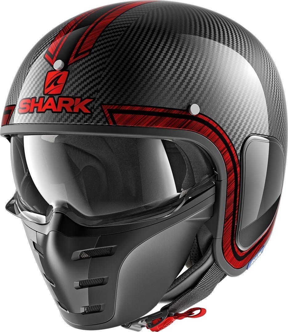 Shark-S-Drak Vinta Cască cu reacție roșu XL (61/62) Figura 1