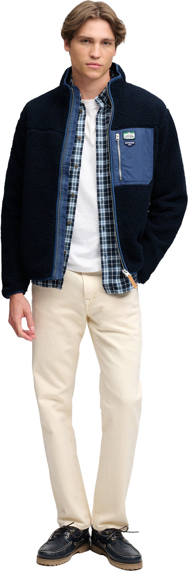 Superdry & Co Vintage Retro Giacca in pile Blu navy M Figura 6