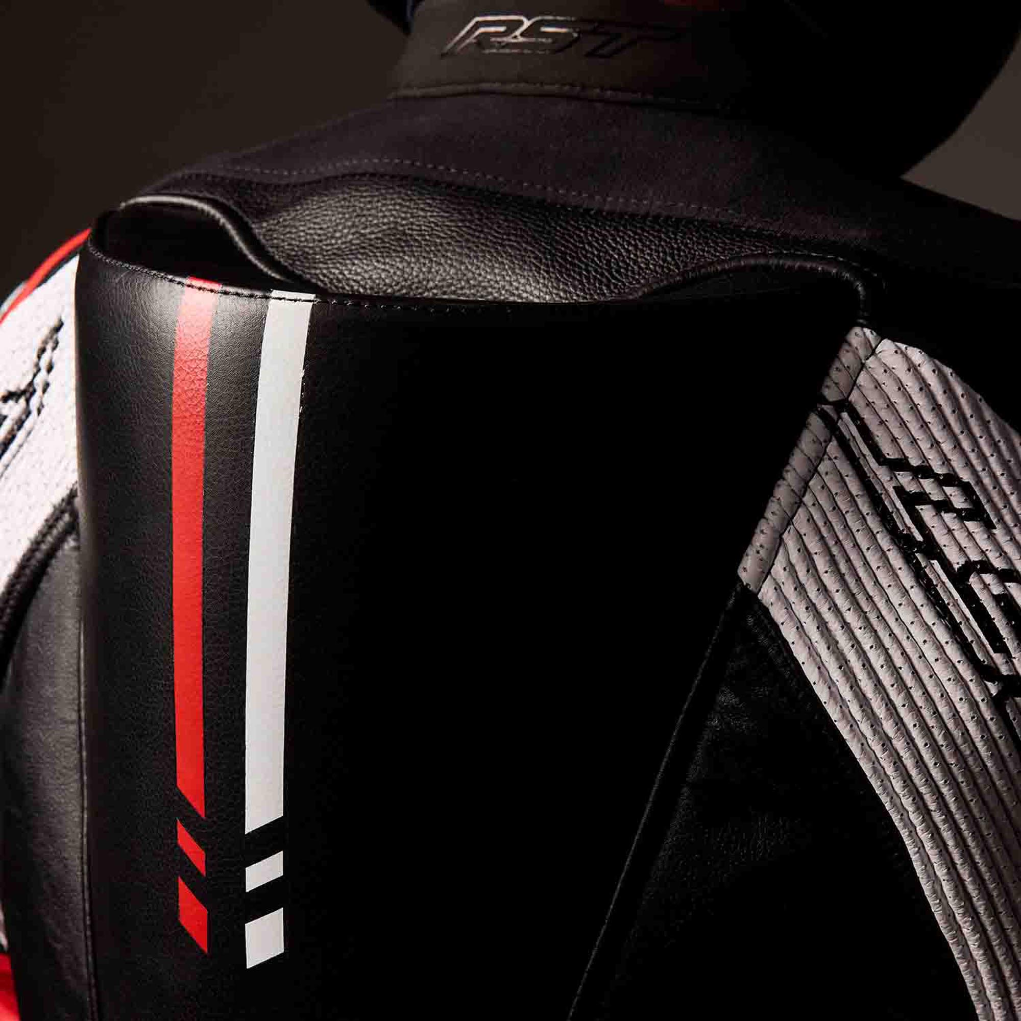 RST Race Dept V4.2 D3O Airbag geperforeerd eendelig leren motorfietspak zwart/rood/wit 58 Figuur 7