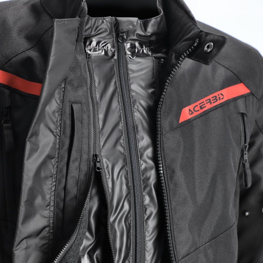 Acerbis X-Street Motorcycle Textile Jacket black/red XXL Figure 2