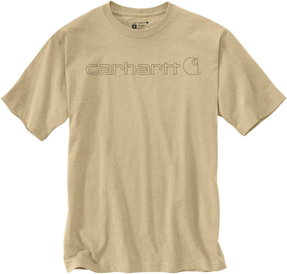 Carhartt EMEA Core Logo Workwear Short Sleeve T-Shirt light brown S Figure 1