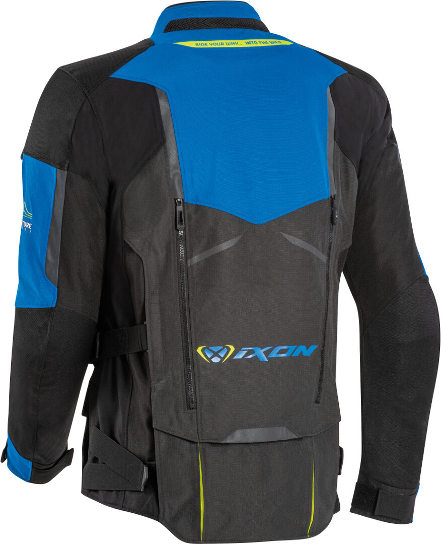 Ixon Ragnar Motorcycle Textile Jacket black/anthracite/blue L Figure 2