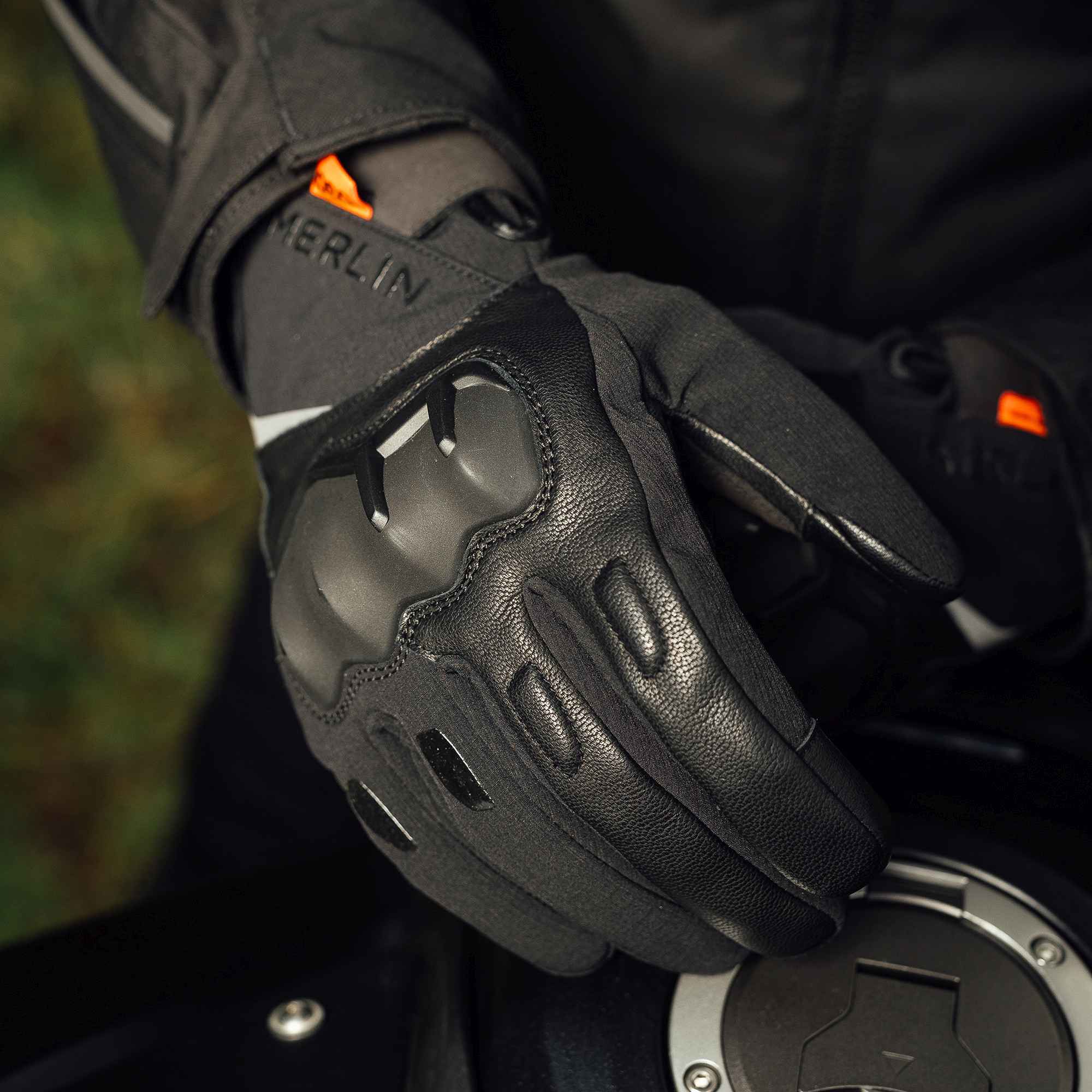 Merlin Denali D3O wasserdichte Motorrad Handschuhe black 2XL Figure 3
