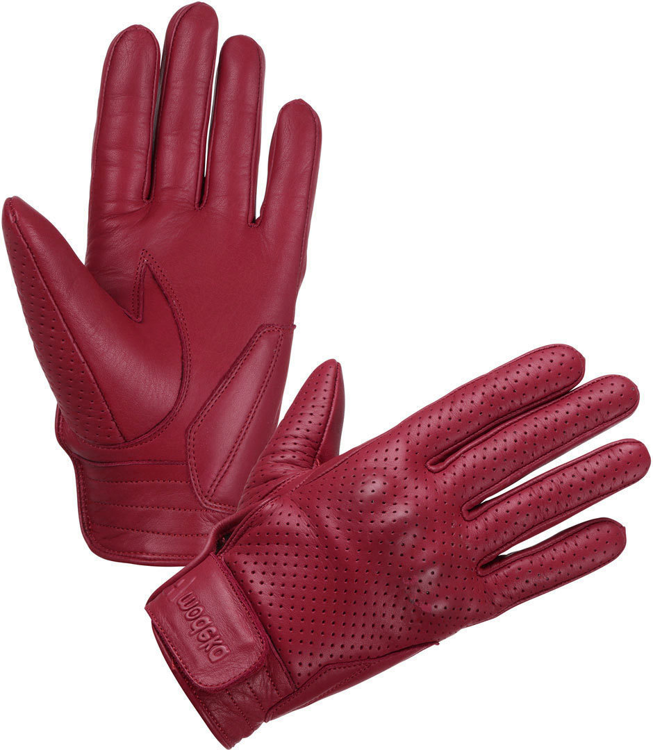 Modeka Hot Classic Luvas de motocicleta perfuradas vermelho 7 Figura 1