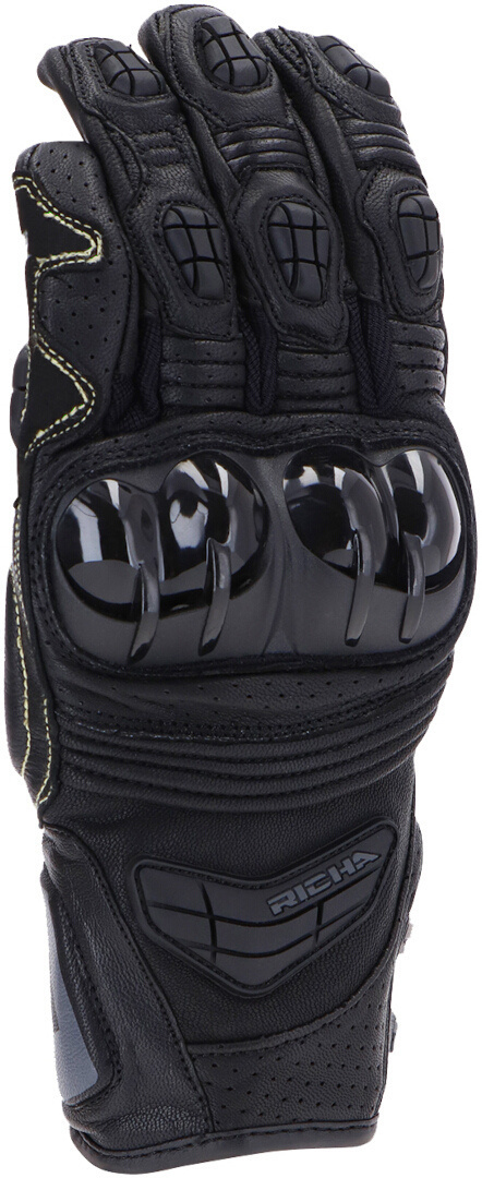 Richa Stealth perforerade motorcykelhandskar svart S Figur 2