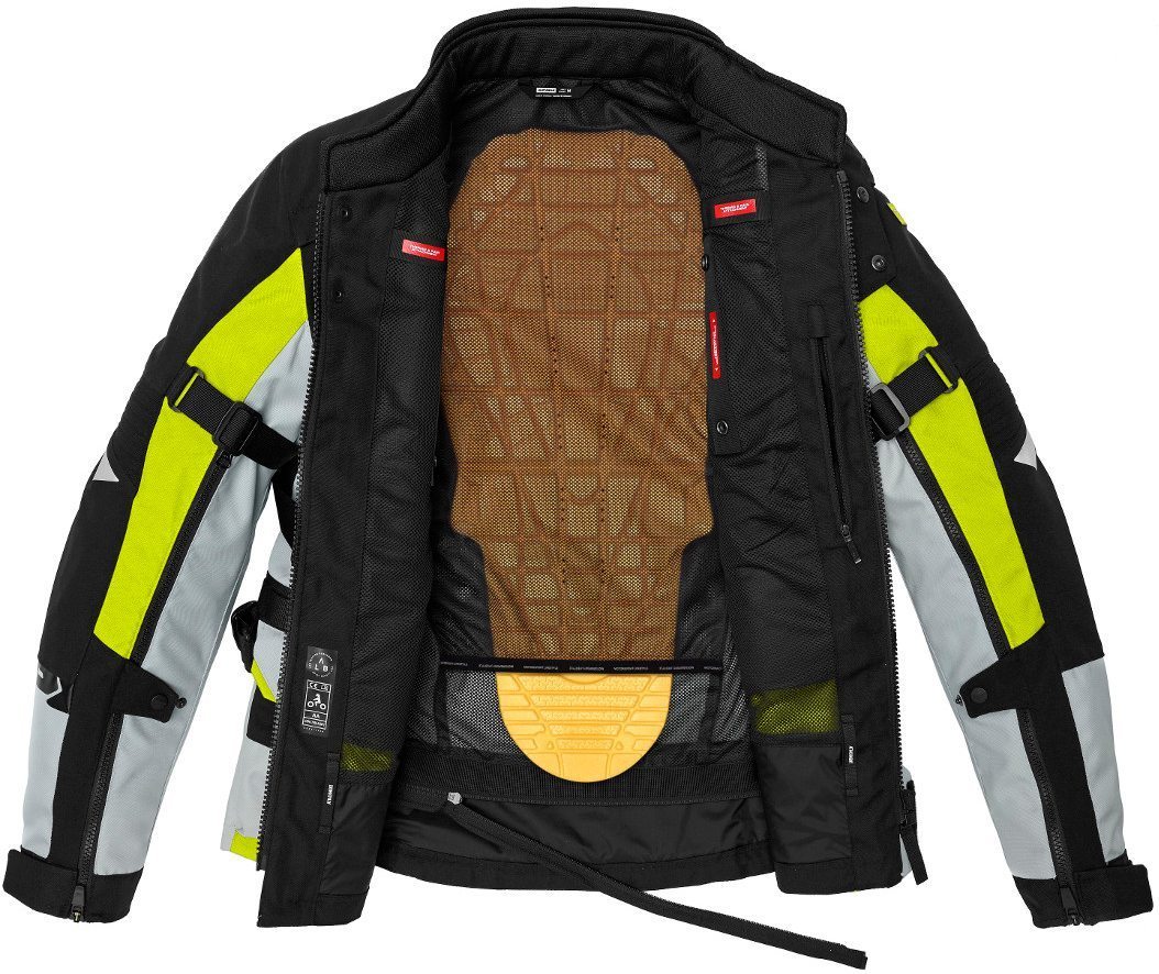 Spidi H2Out Allroad Giacca tessile motociclistica nero/grigio/giallo XL Figura 7