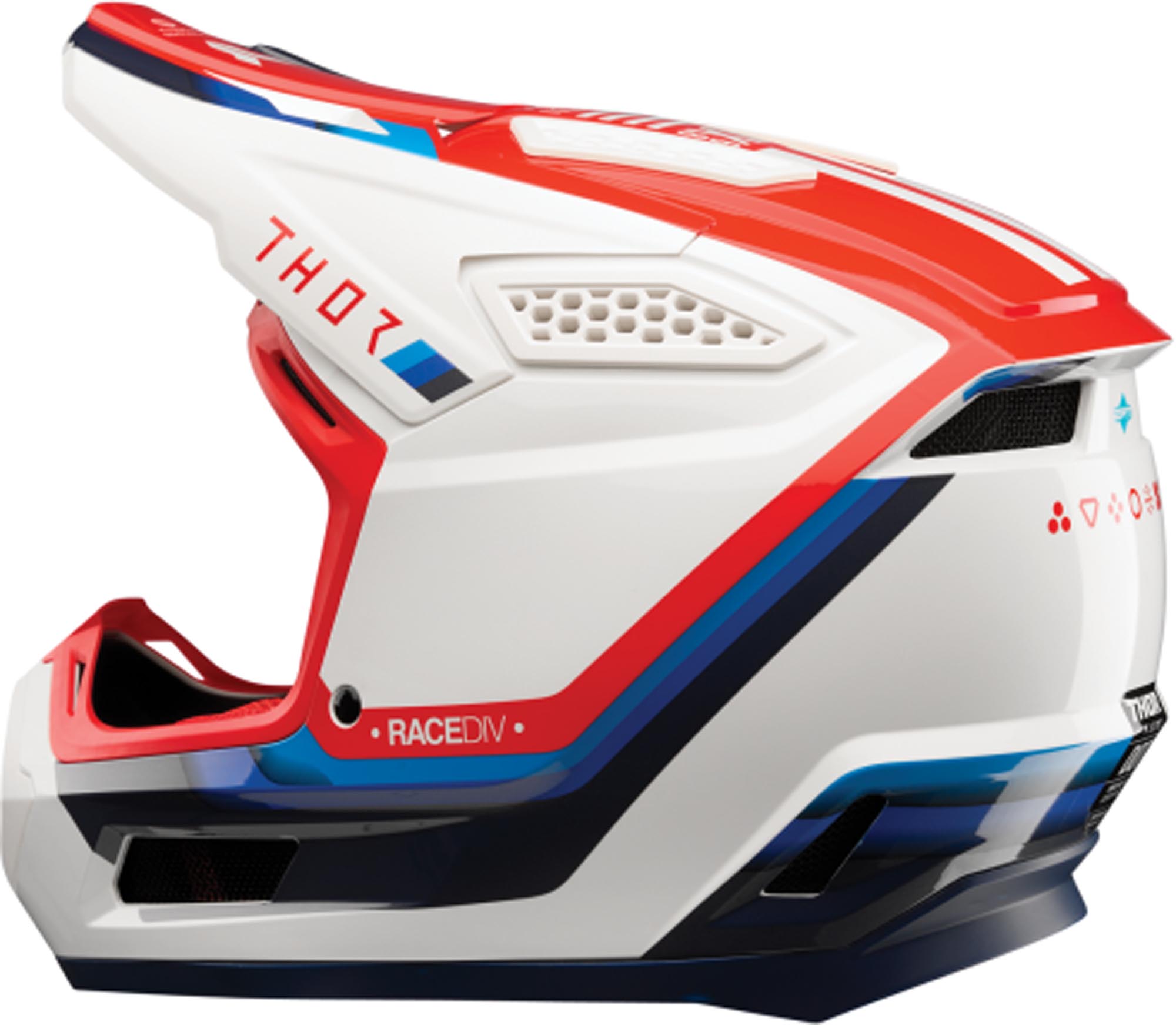 Side view of Thor Fleet Defy Motocross Helmet