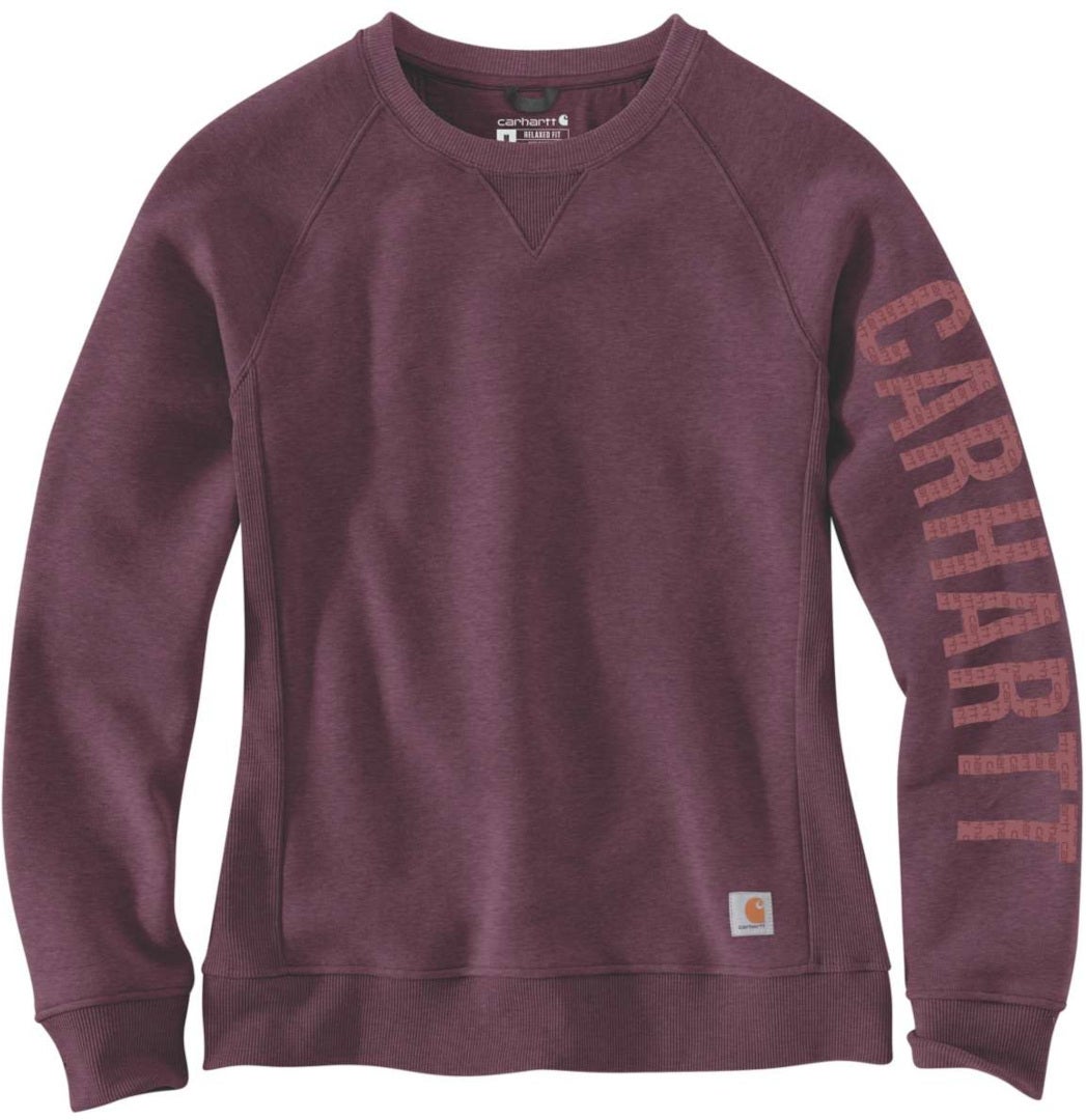 Carhartt Clarksburg Crewneck Damer Sweatshirt Mørk violet XL Figur 1
