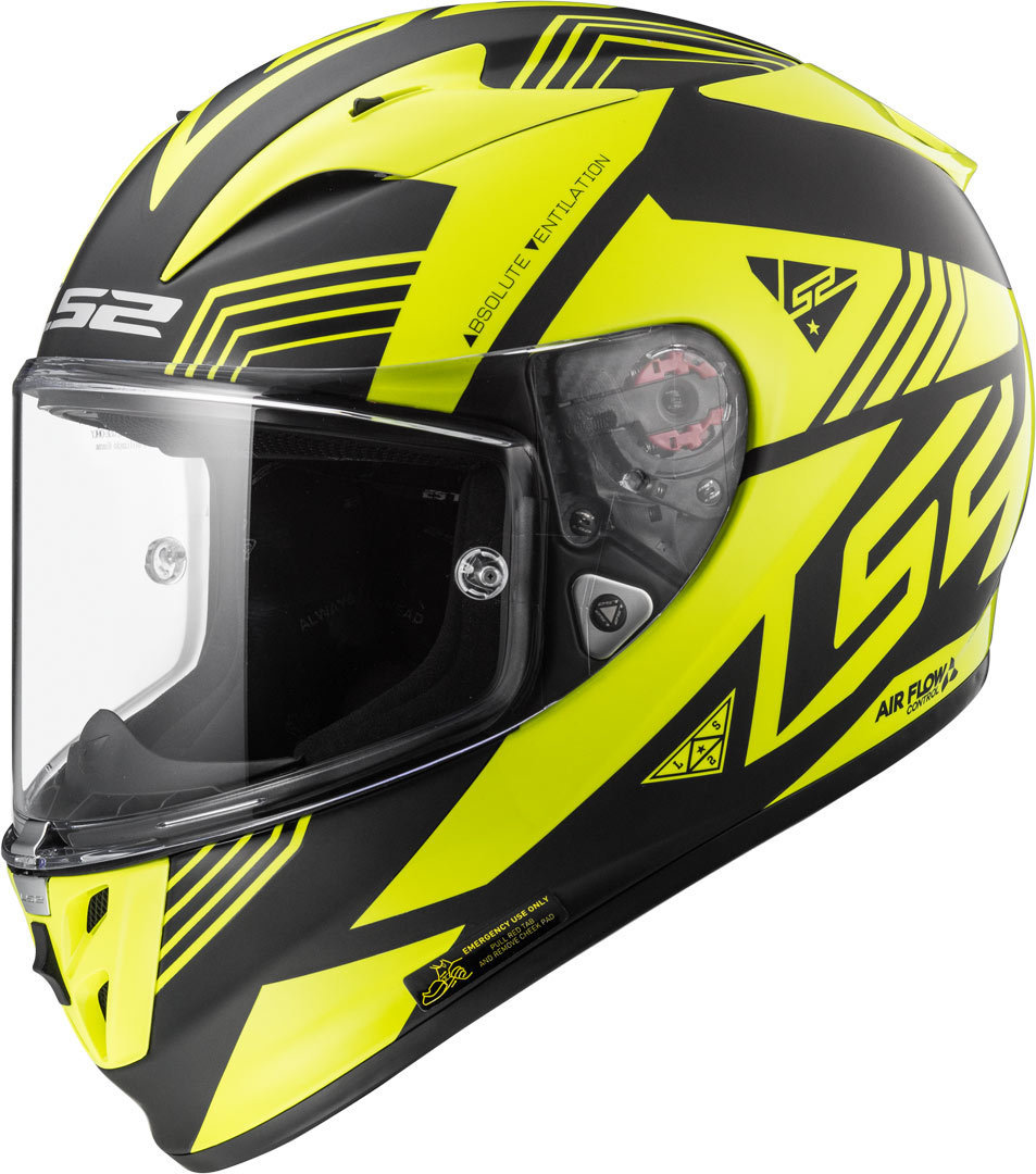 LS2 FF323 Arrow R Evo Přilba černá mat/neon M (57/58) Obrázek 1