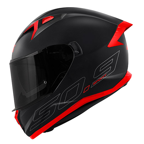 GIVI 50.9 Sport Basic Atomic Casco nero opaco/argento/rosso L Figura 2