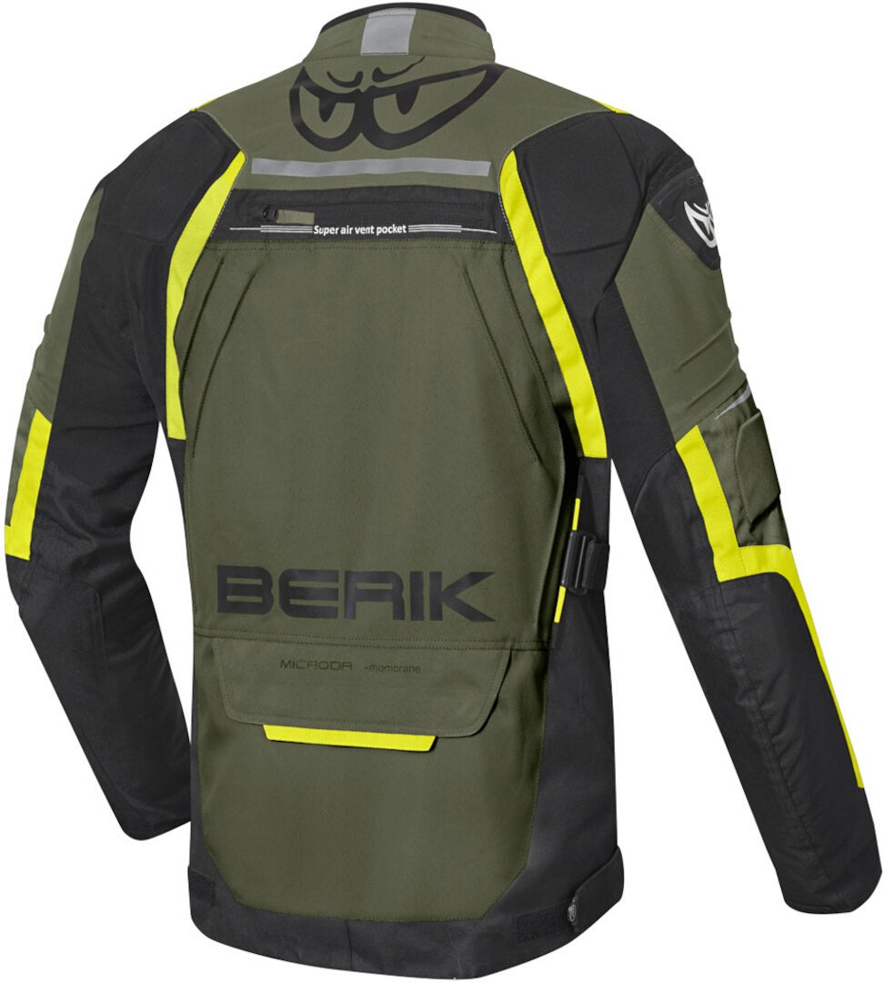 Berik Rallye veste textile de moto imperméable Vert olive/noir 54 Figure 2