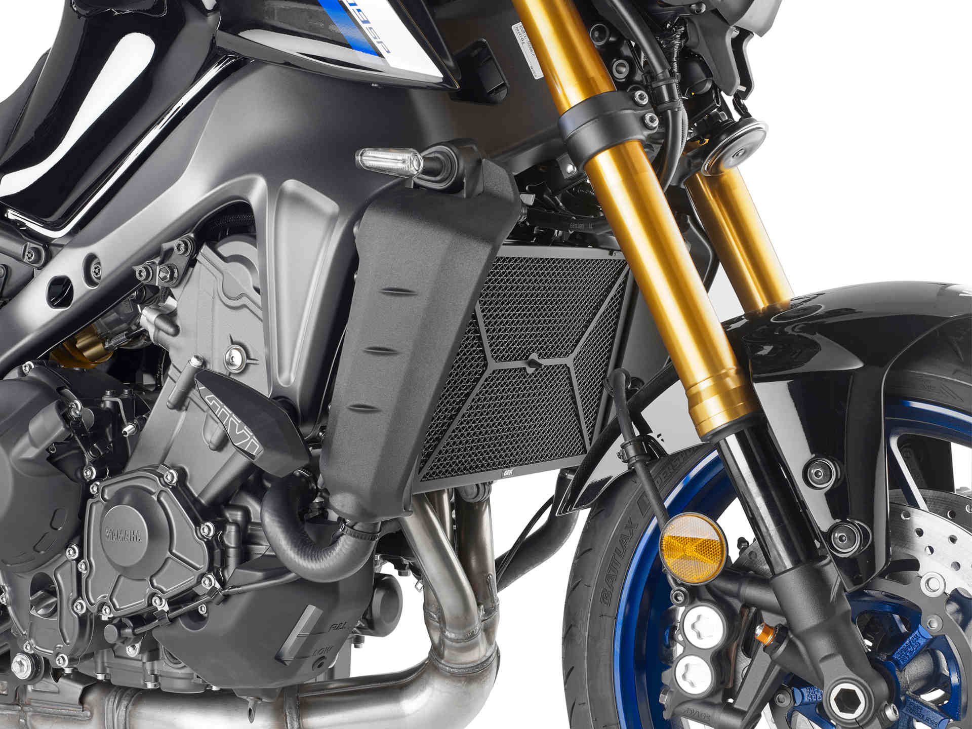 GIVI Schutz für Wasser- und Ölradiatoren aus Edelstahl, schwarz, für versch. Yamaha Modelle (s. unten) Figur 1