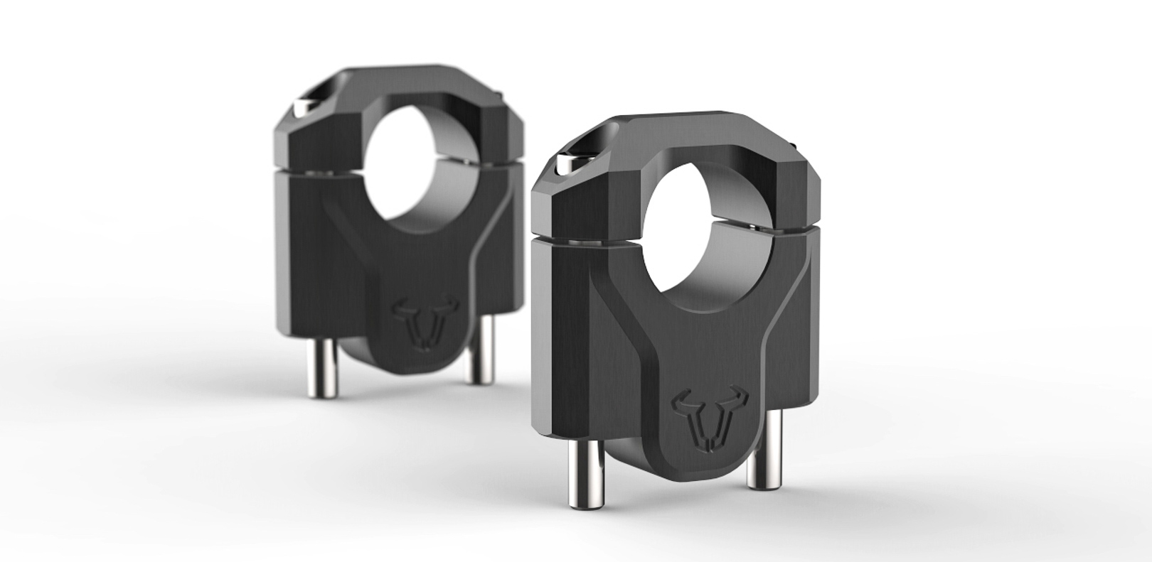 Ridicător de bară SW-Motech - H=40 mm. Negru. R1200GS (12-18), R1250GS (18-). Figura 1