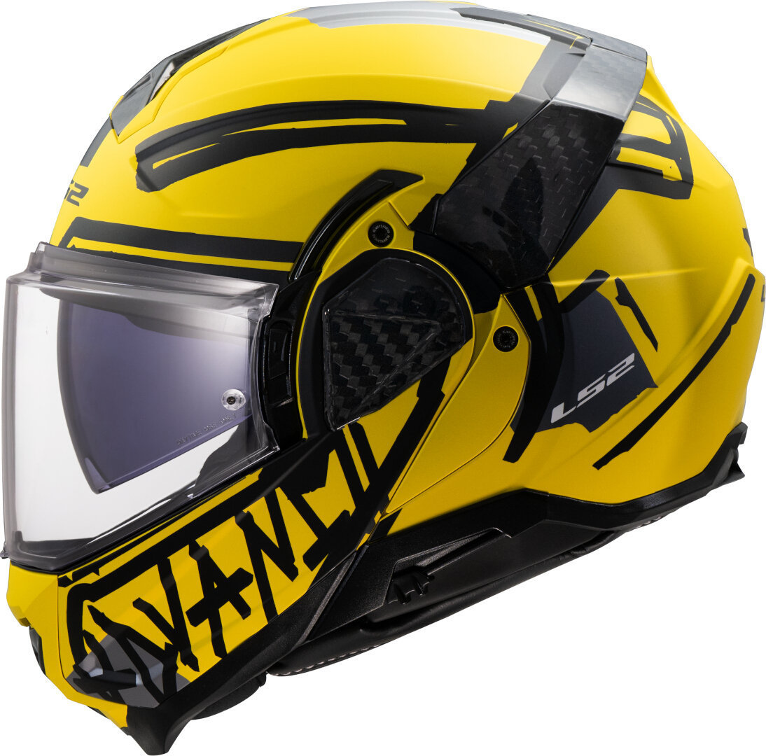 LS2 FF910 Advant II Tape Klapphelm gelb matt S (55/56) Abbildung 1