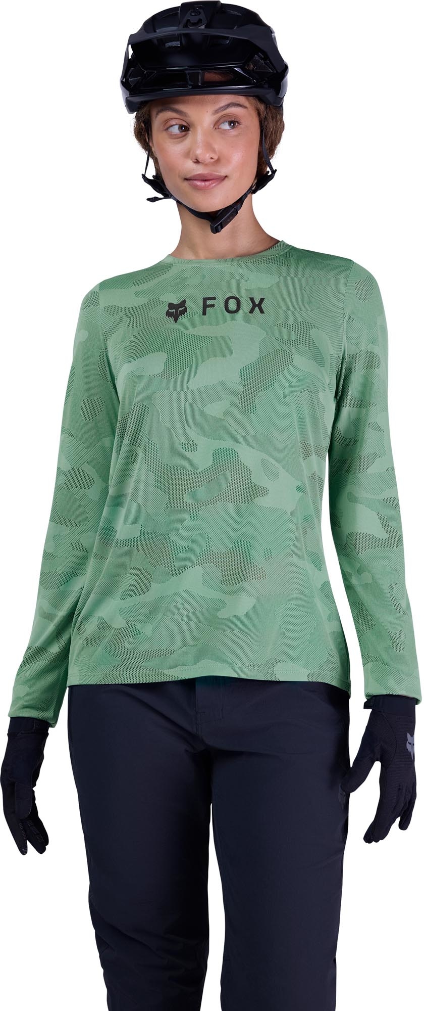 FOX Ranger Tru Dri LS Dames Fiets Jersey groen L Figuur 3