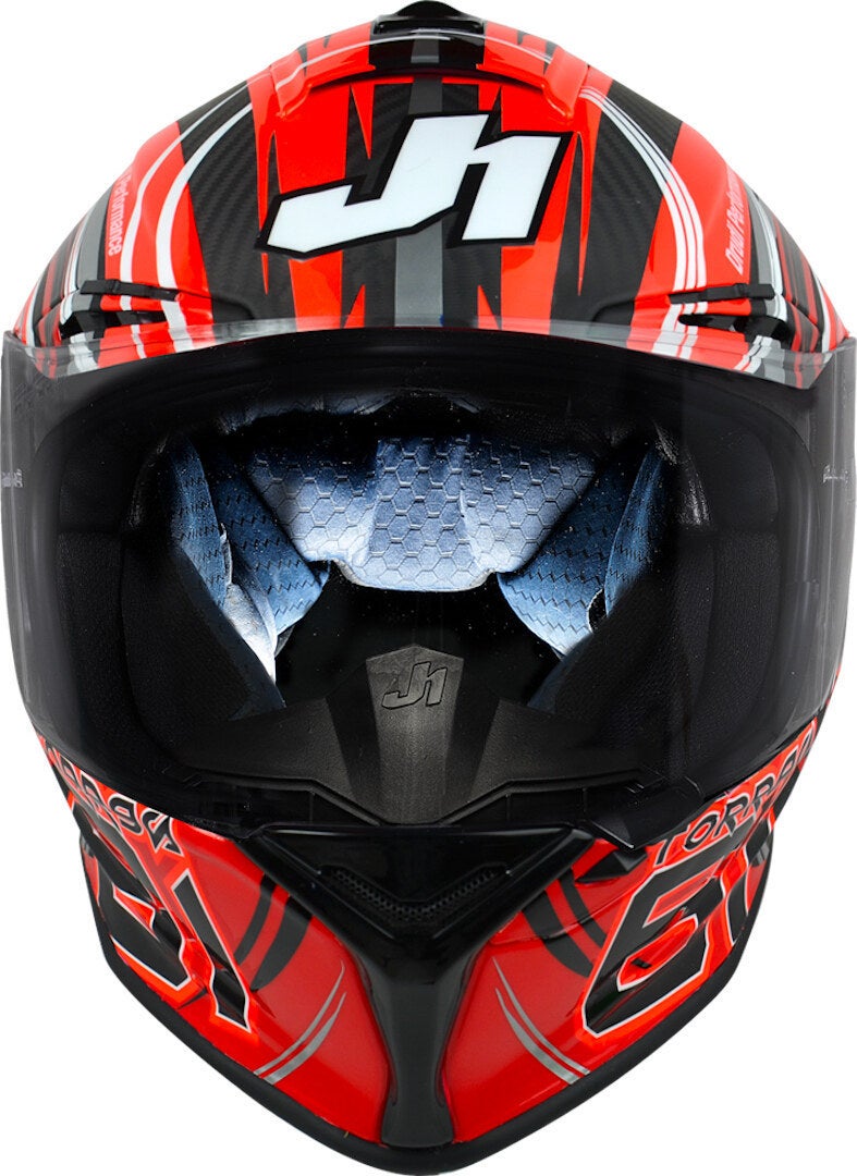 Just1 J-GPR Torres Replica Carbon Helm rot/schwarz L (59/60) Abbildung 4