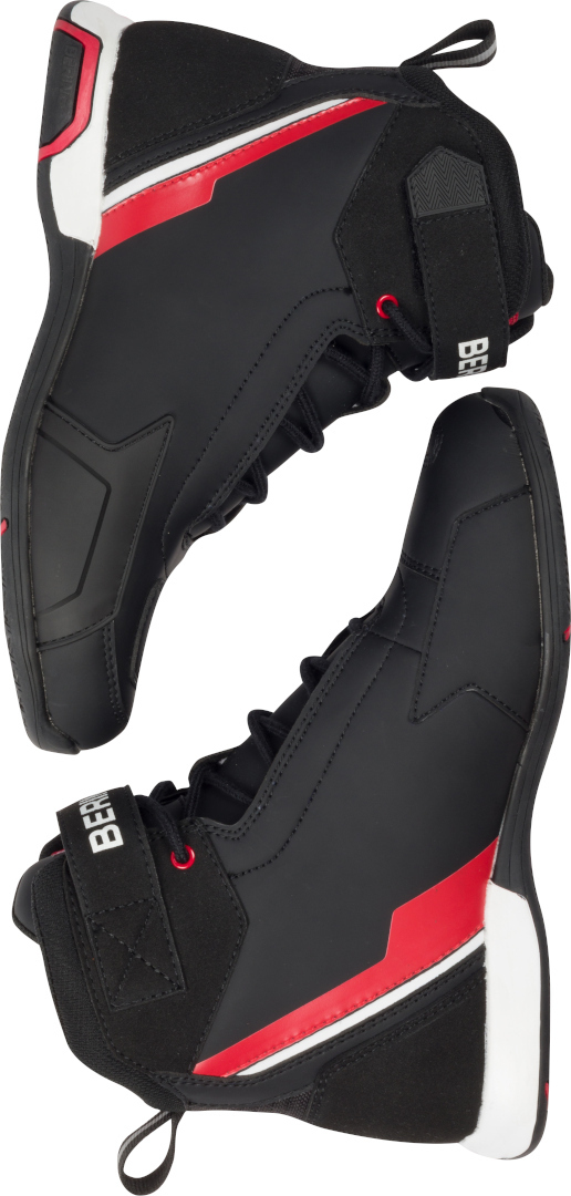 Bering Jag Pantofi de motocicletă impermeabili Negru/Roșu/Alb 45 Figura 2