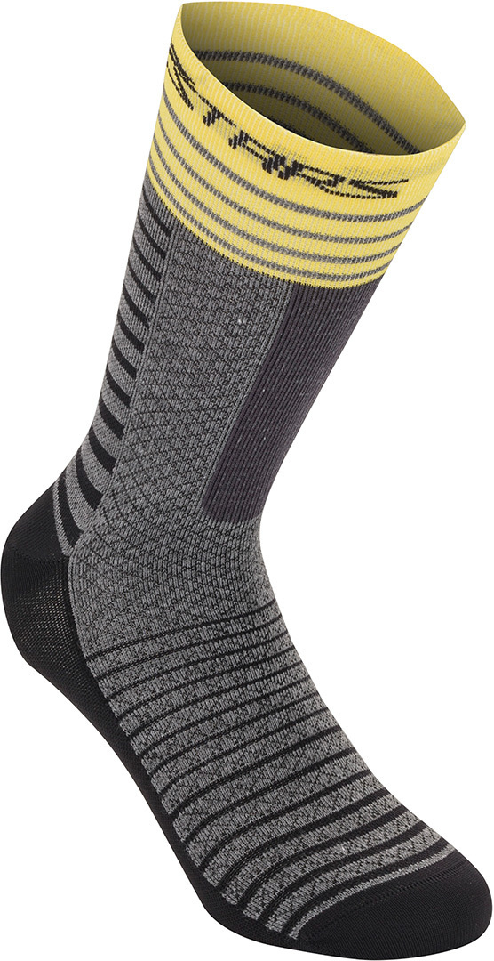 Alpinestars Drop 19 Meias preto/amarelo L Figura 1
