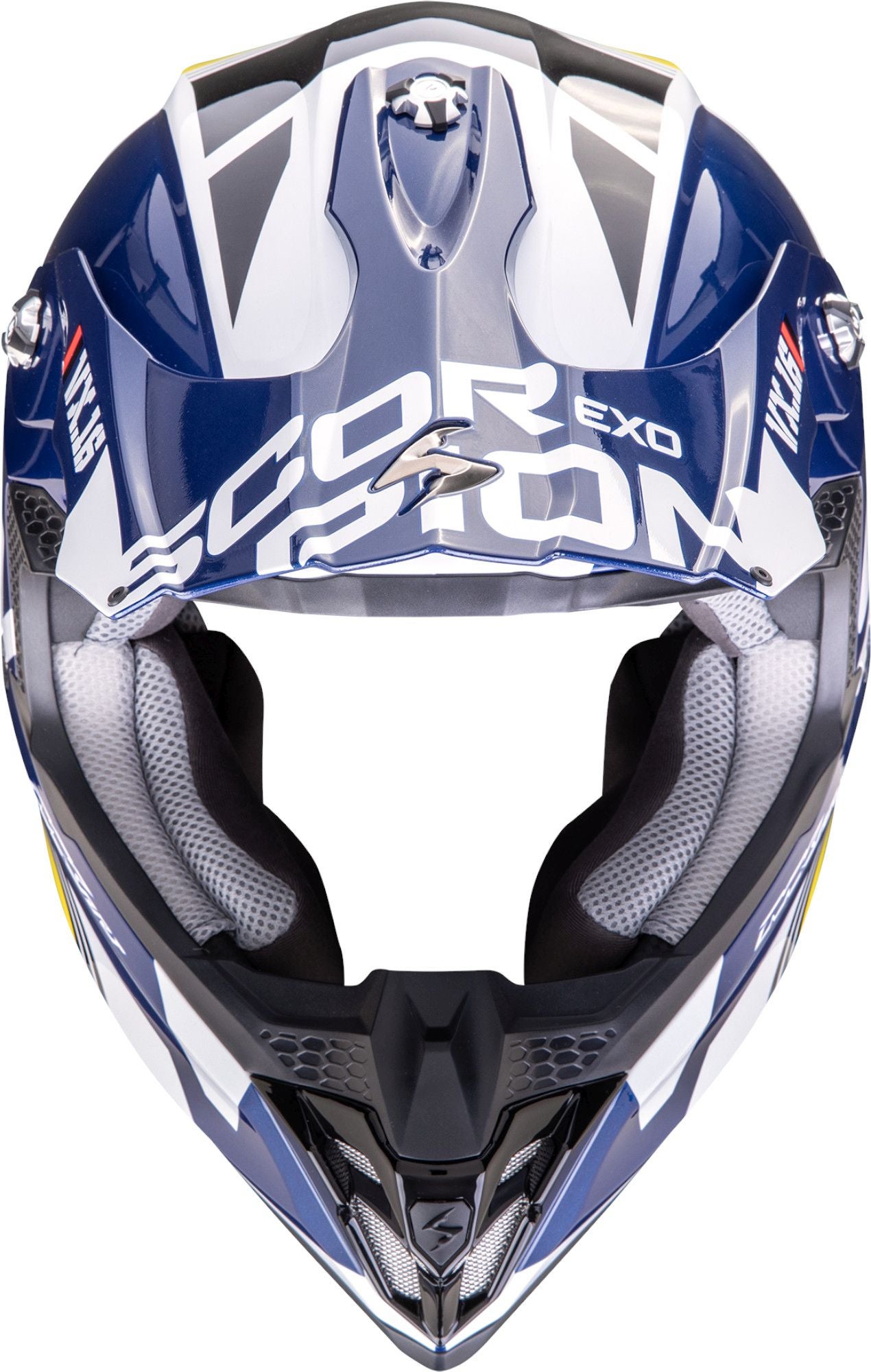 Scorpion VX-16 Evo Air Analog Casco da motocross blu/bianco/giallo XXL (63/64) Figura 2
