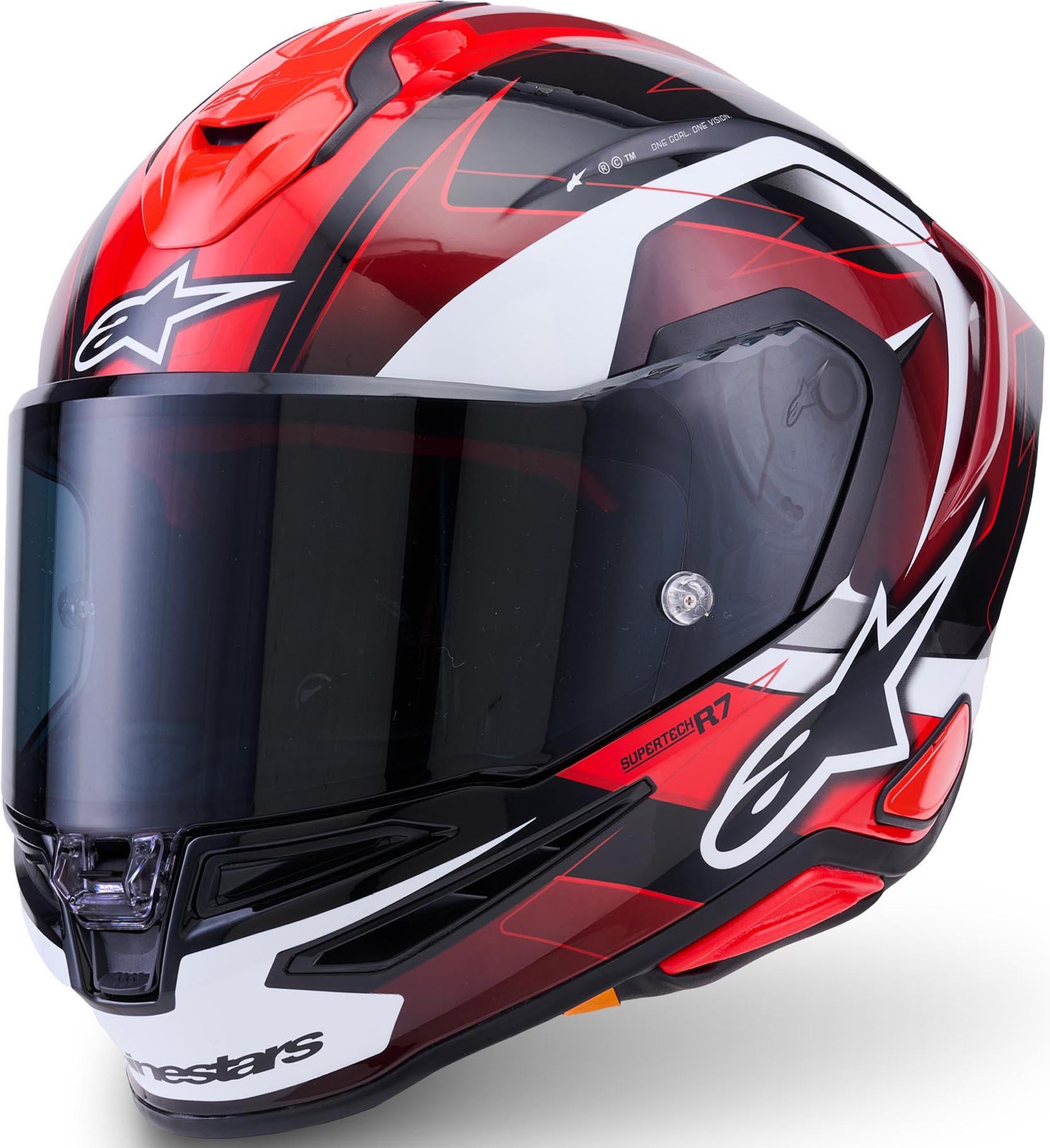 Alpinestars S-R7 Kinetis Casco negro/rojo/blanco XL Figura 1