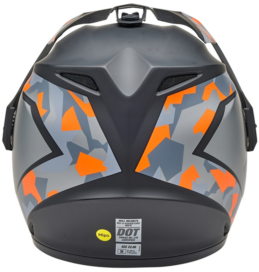 Bell MX-9 Adventure MIPS Enduro Hjälm Grå/orange Man (57/58) Figur 5
