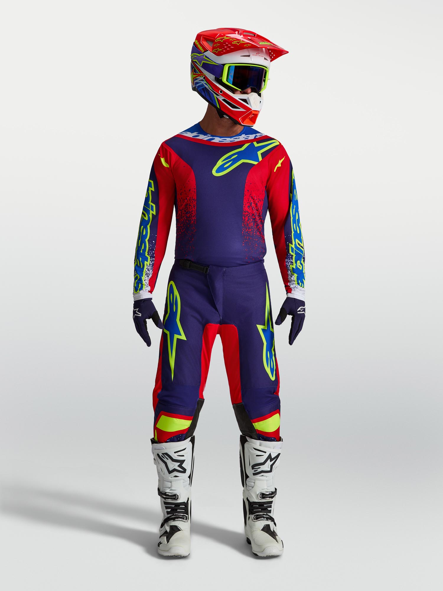 Alpinestars Fluid Drag Maillot Motocross bleu/rouge/blanc M Figure 6