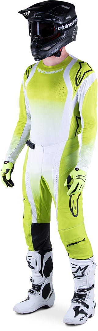 Alpinestars Techstar Push Motocross Jersey gelb L Abbildung 3