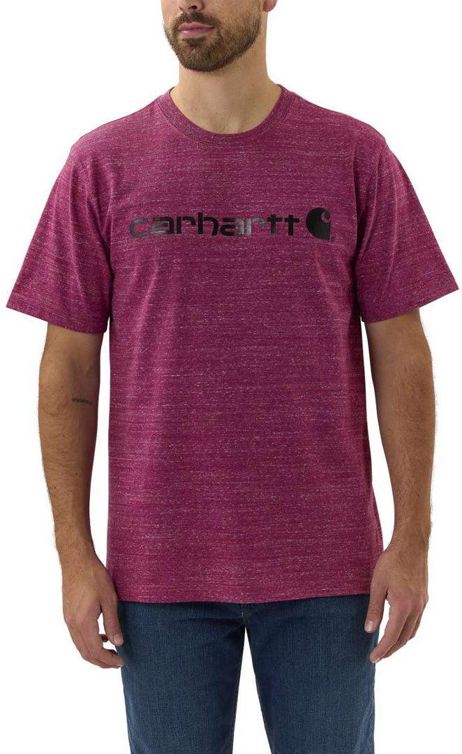 Carhartt EMEA Core Logo Workwear Short Sleeve Maglietta violet M Figura 3