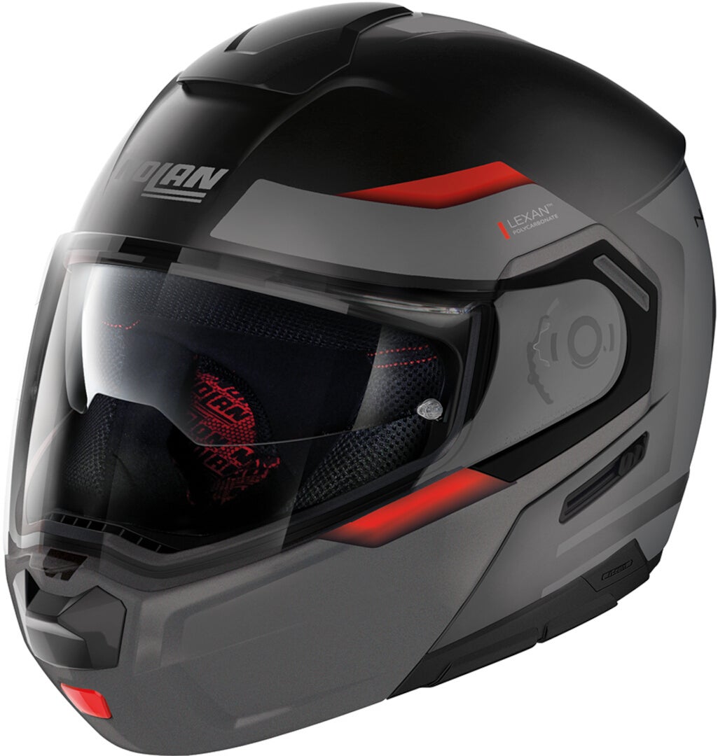 Nolan N90-3 Reflector N-Com Helmet black matt/red M (58/59) Figure 1