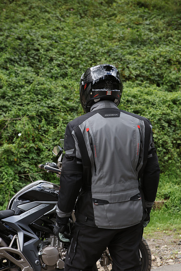 Modeka Aeris Motorrad Textiljacke grau/schwarz L Abbildung 7