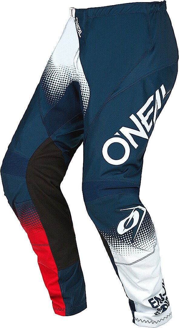 Oneal Element Racewear V.22 Calças de Motocross azul/branco/vermelho 36 Figura 1