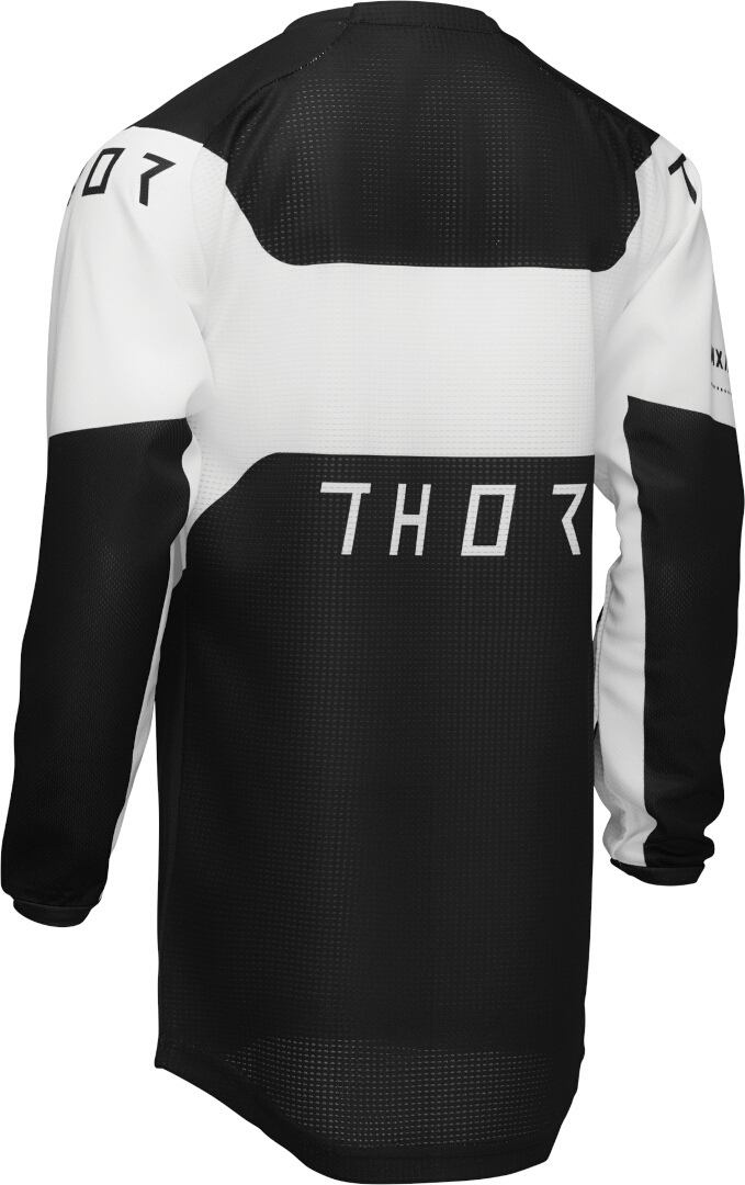 Thor Launchmode Storm Jeugd Motorcross Jersey zwart/wit M Figuur 4