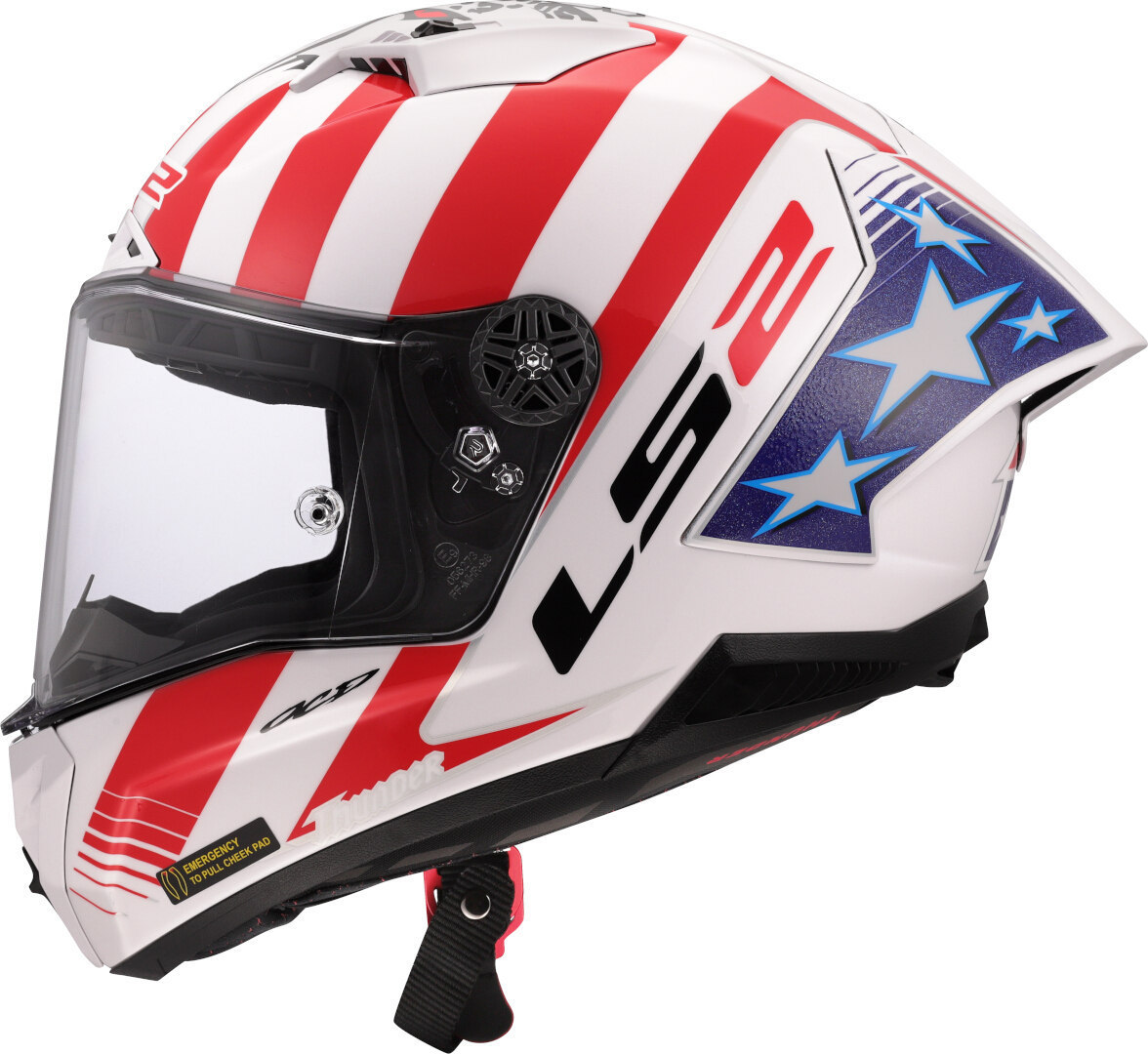 LS2 FF805 Thunder GP Baz Replica Carbon Casque S (55/56) Figure 2