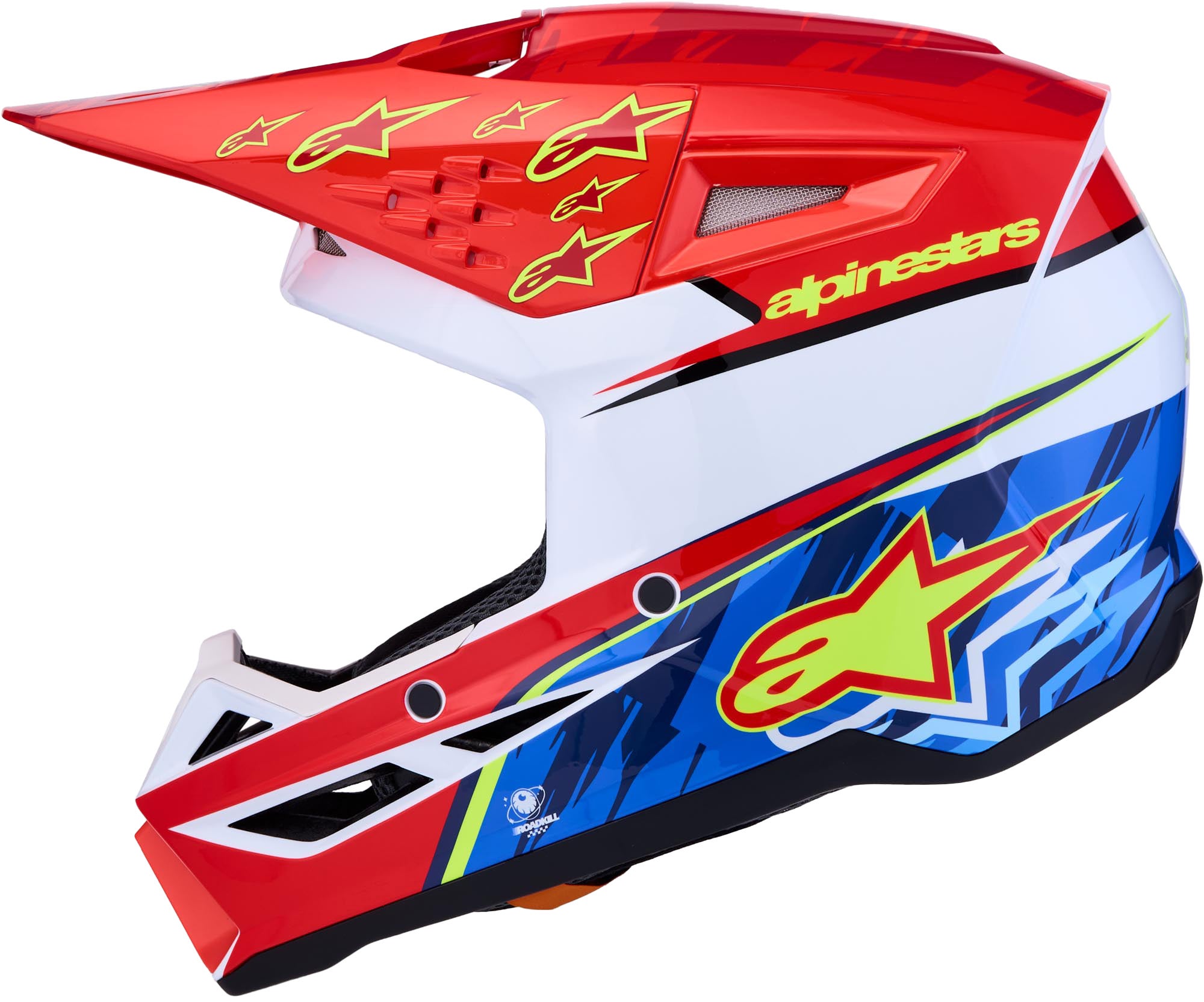 Alpinestars S-M3 Falcon Motocross čelada rdeča/bela/modra L (59/60) Slika 2