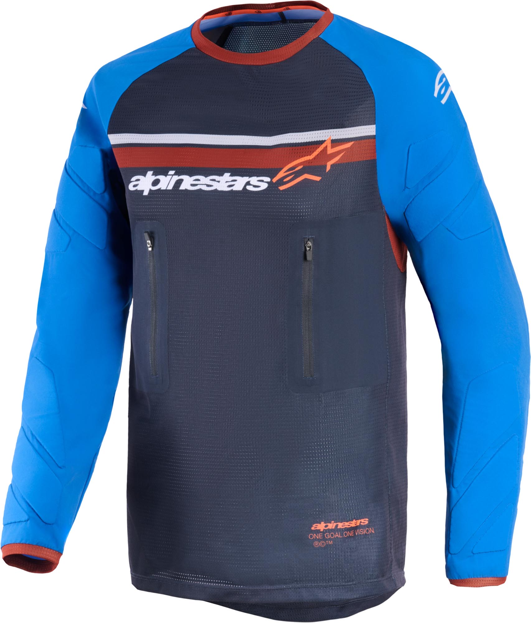 Alpinestars Maxdura Dual Motocrosstrøje grå/blå 3XL Figur 1