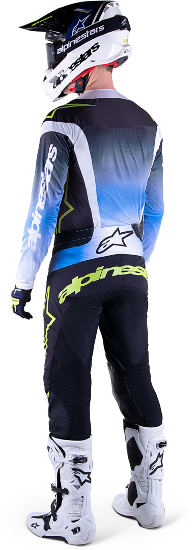 Alpinestars Techstar Push Motocross Jersey blau M Abbildung 2