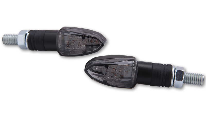 HIGHSIDER Smart Lizzard LED-indikator Hus Svart / Lins Rökt (Par), Fram & Bak Figur 2