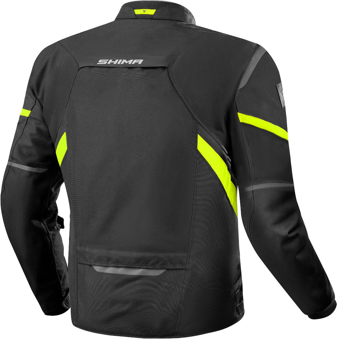 SHIMA Rush 2.0 impermeabile Moto Tessile Giacca nero/giallo M Figura 2
