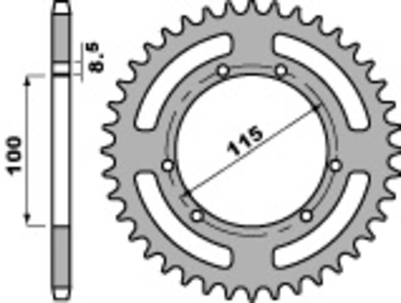 PBR Bakdrev i standardstål 4391 - 420 Figur 2
