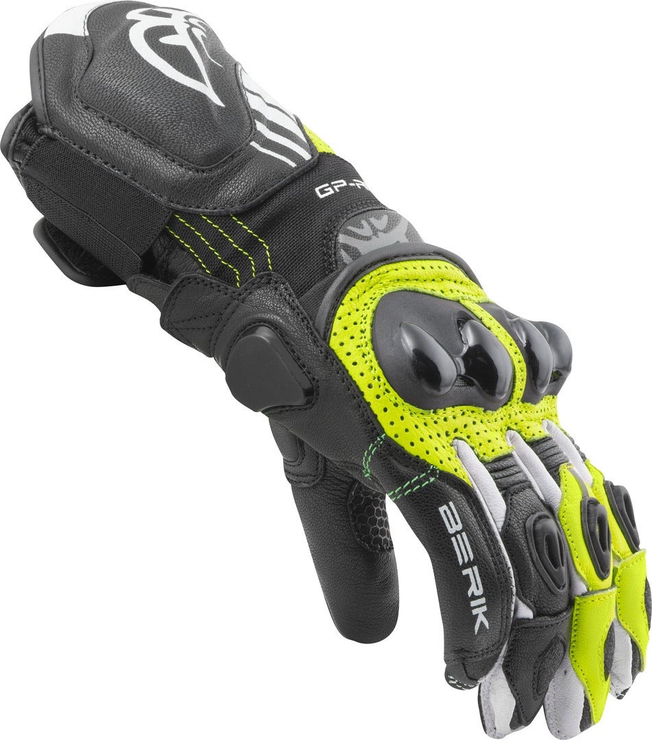 Berik Spa Evo Motorcykel handsker sort/gul 3XL Figur 3