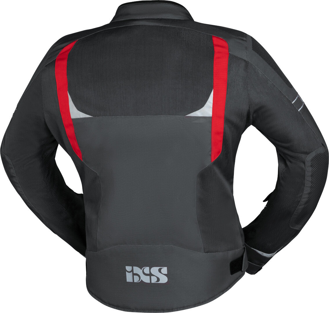 IXS Trigonis-Air Motorrad Textiljacke grau/rot M Abbildung 2