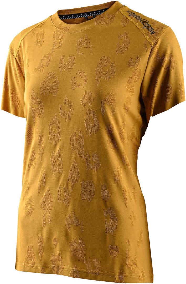 Troy Lee Designs Lilium Jacquard Maillot de vélo pour dames à manches courtes jaune L Figure 1