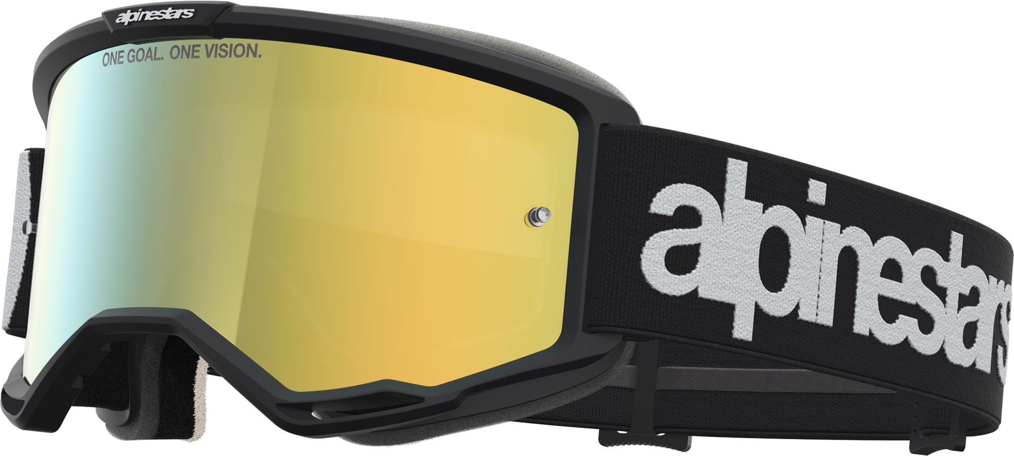Alpinestars Vision 5 Hone Mirror Motocrossglasögon svart/vitt Figur 1