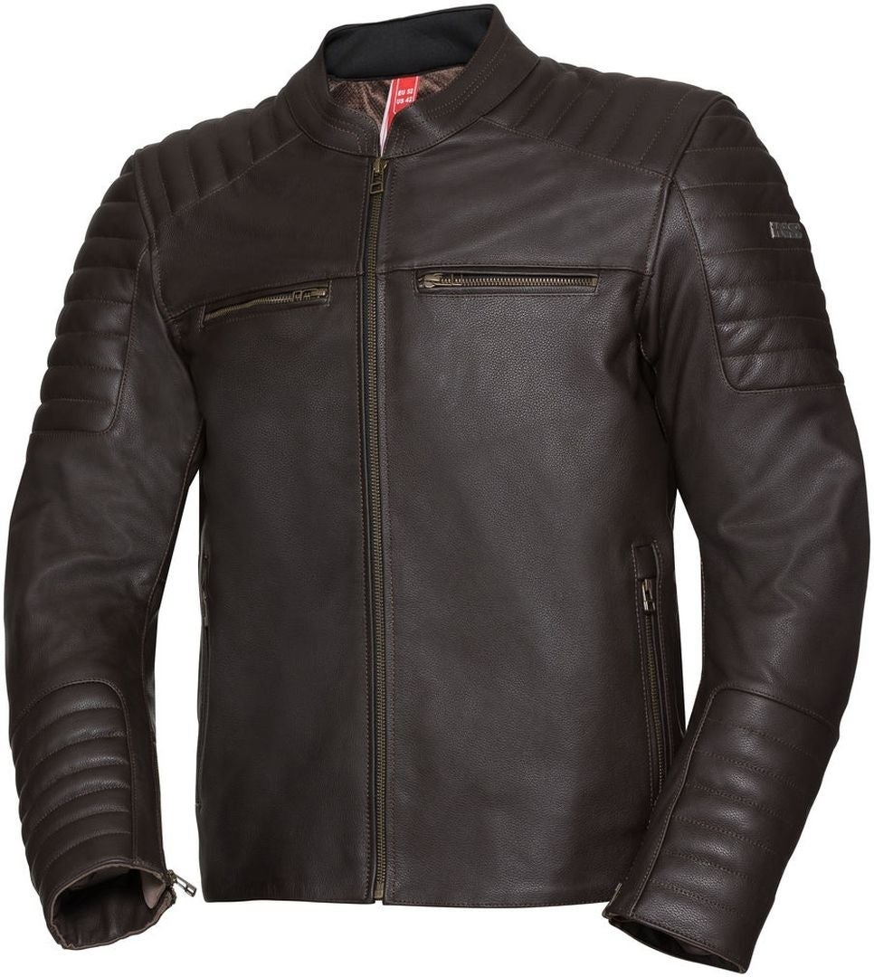 IXS Classic LD Dark Motorcycle Leather Jacket dark brown 52 Figure 1