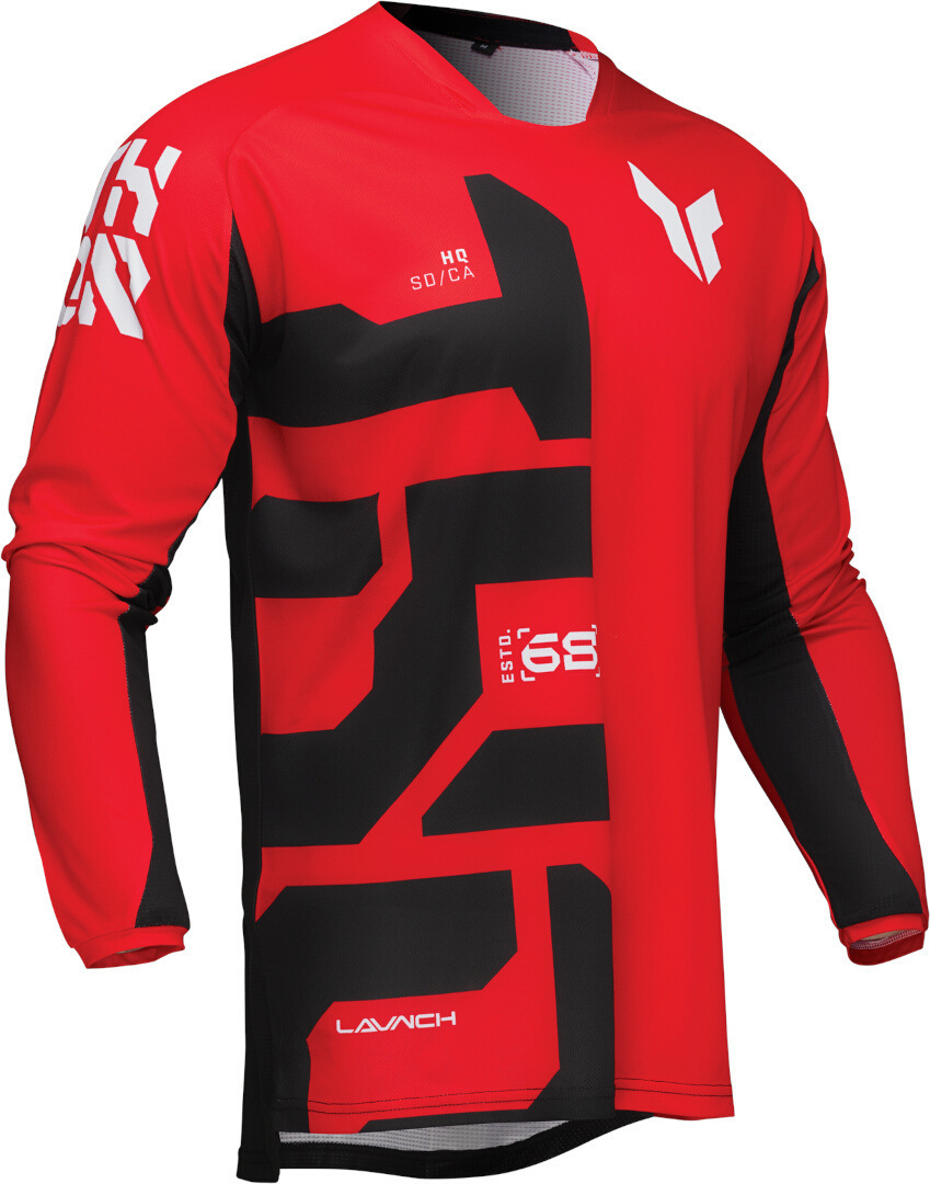 Thor Launchmode Forge Motocross Jersey red/black 3XL Figure 2