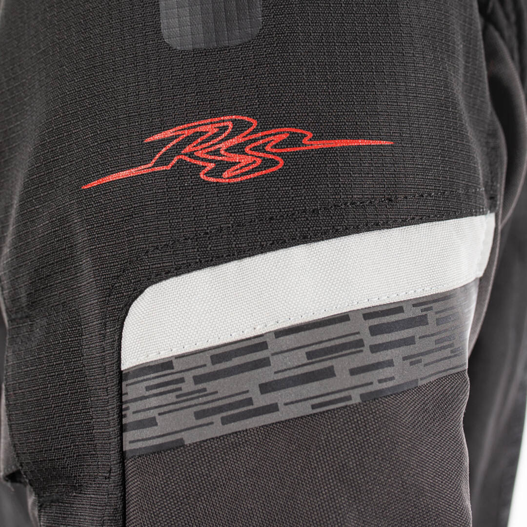 Rusty Stitches Cliff Wasserdichte Motorrad Textiljacke schwarz/grau/rot 4XL Abbildung 11