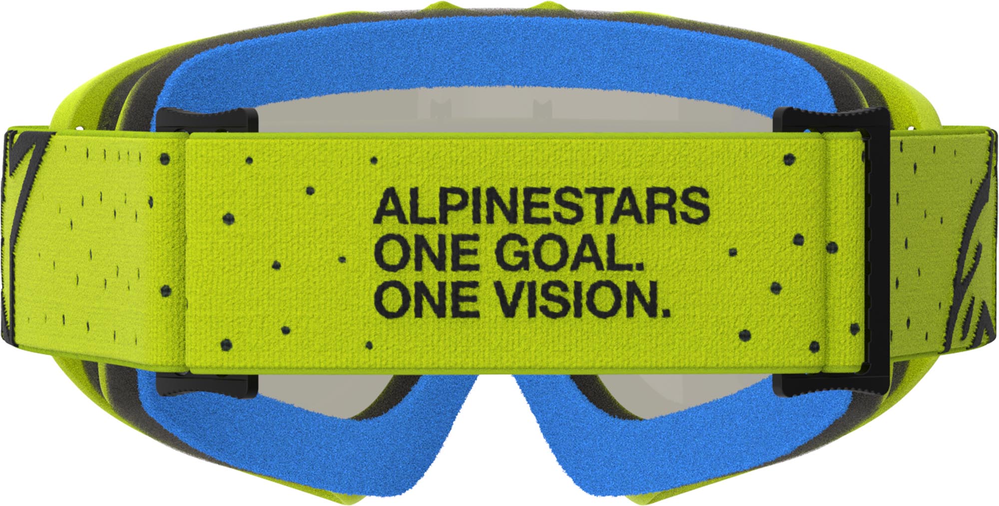 Alpinestars Vision Vesta Mirror Jeugd Motocross-bril neon geel/zwart Figuur 2
