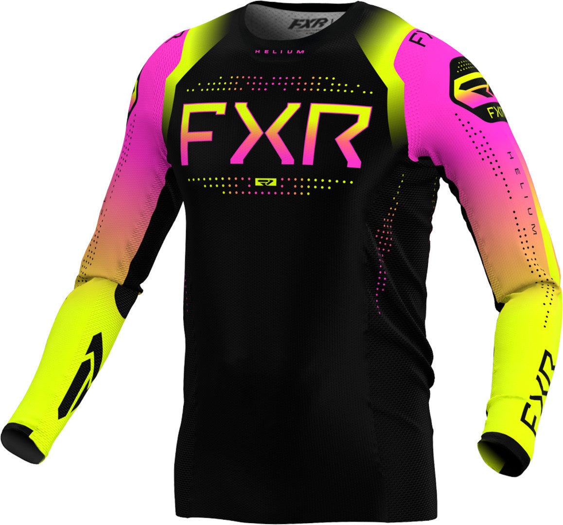 FXR Helium 2024 Motocross trøje sort/pink/gul XL Figur 1
