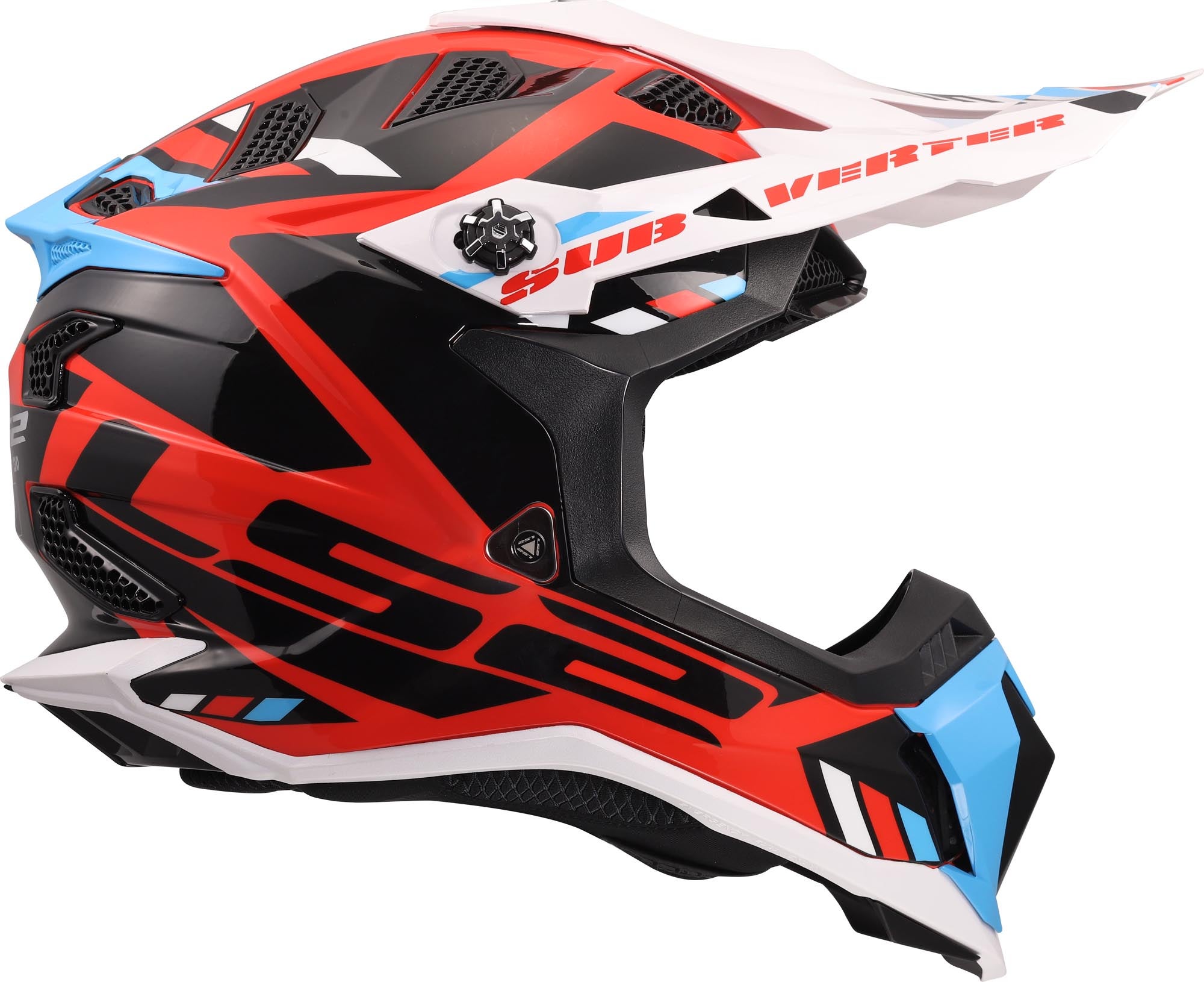 LS2 MX700 Subverter Evo II Stomp Motocross Helmet white/blue/red XL (61/62) Figure 6